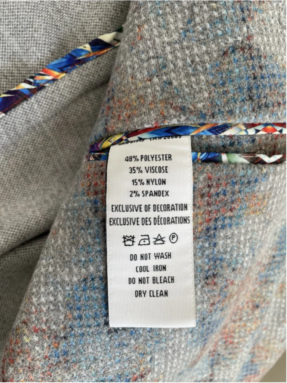 Robert Graham Sport Coat Blazer Men's 46R Tailored Unstructured AOP